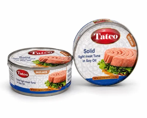 TATCO SOLID LIGHT TUNA IN SOY OIL 5oz X 48Pcs