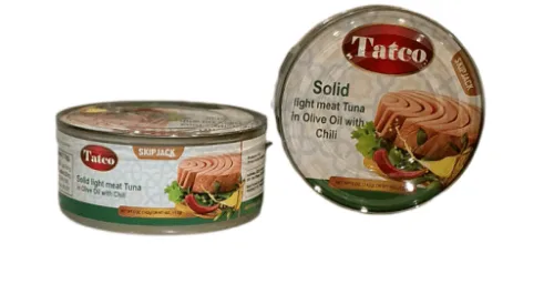 TATCO SOLID LIGTH TUNA IN OLIVE OIL WITH CHILI 5oz X 48Pcs