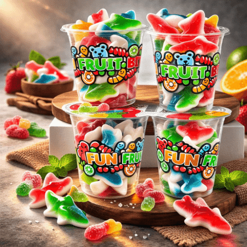 Fun Fruit Bites 6 Oz x 14 pcs Assorted Shark