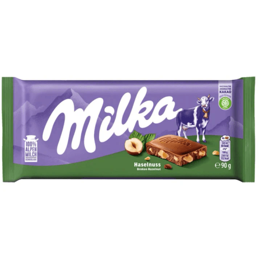 MILKA HAZELNUTS 90G X 24 PCS