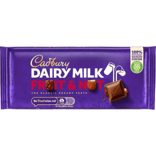 Cadbury Dairy Fruit 110g X 18Pcs