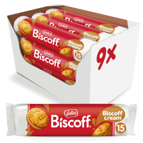 LOTUS BISCOFF 150g x 9PcsX15 Cream