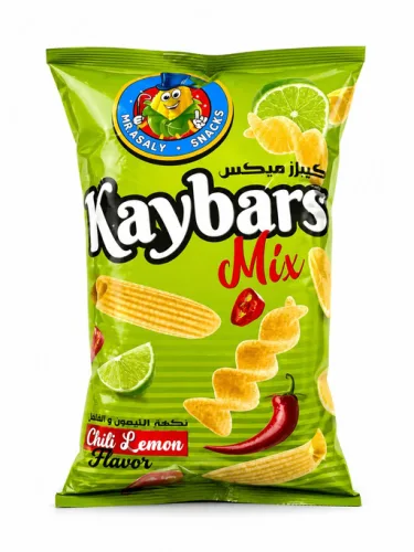 MR ASALY CHIPS KAYBARS MIX HOT AND LEMON   100G 16PCS