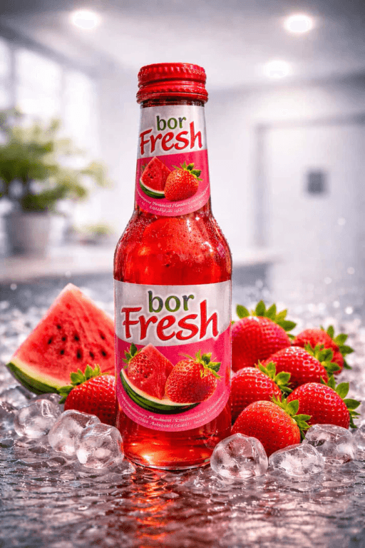 BOR FRESH 200ml [6x4] 24 Bottles WATERMELON & STRAWBERRY