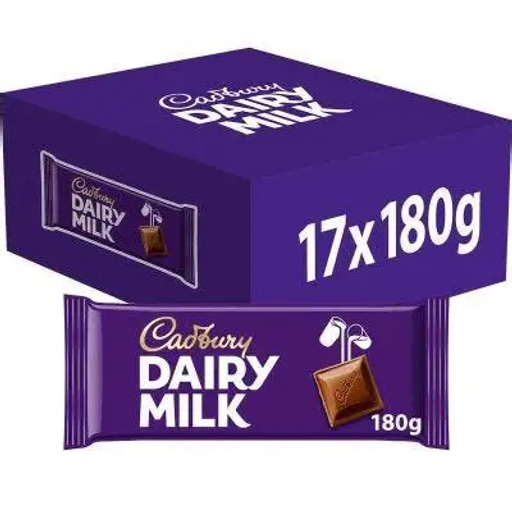 Cadbury Dairy Milk 180g 17 pcs