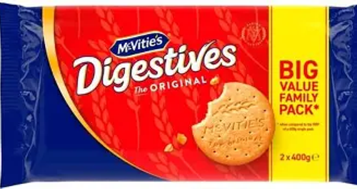 McVities Digestive 360g 18 pcs 9x2 packs Original Biscuits