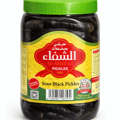 AL-SHIFA’A SOUR BLACK PICKLES 1Kg X 6Pcs