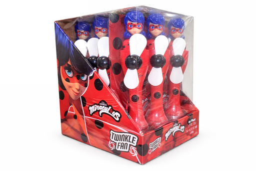 Miraculous Twinkle Fan Candy Toy with Fruits Flavored Candy 6g 12pcs