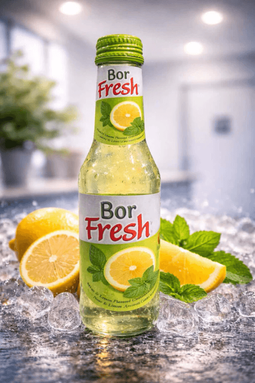 BOR FRESH 200ml [6x4] 24 Bottles  MINT & LEMON