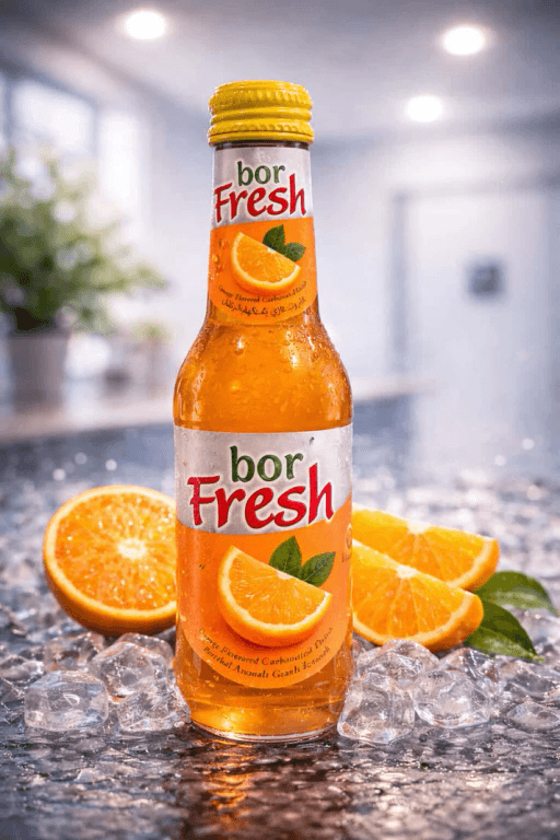 BOR FRESH 200ml [6x4] 24 Bottles  ORANGE