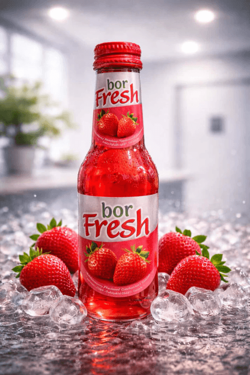 BOR FRESH 200ml [6x4] 24 Bottles  STRAWBERRY