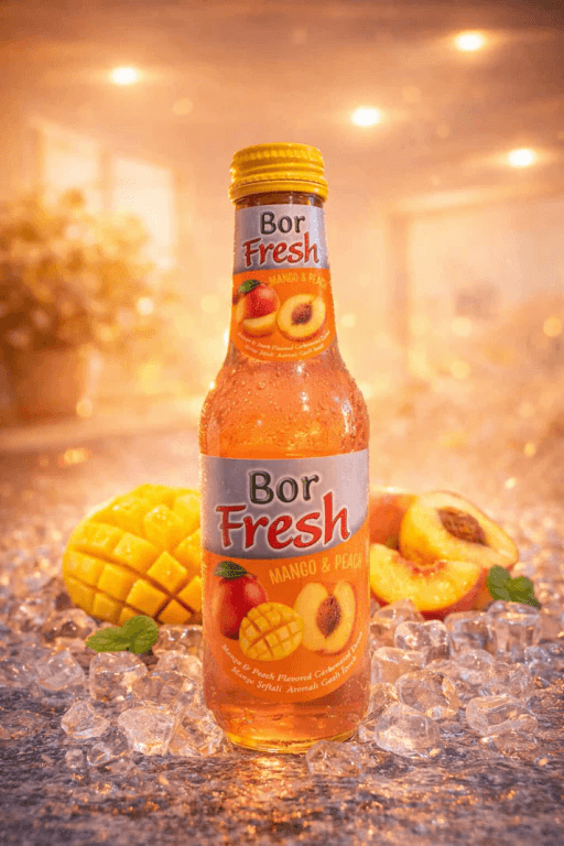 BOR FRESH 200ml [6x4] 24 Bottles MANGO & PEACH