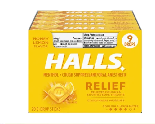 HALLS 33.5g 20CT Honey Lemon