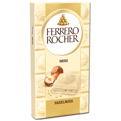 FERRERO ROCHER TAFEL 90g 8pcs WEISS