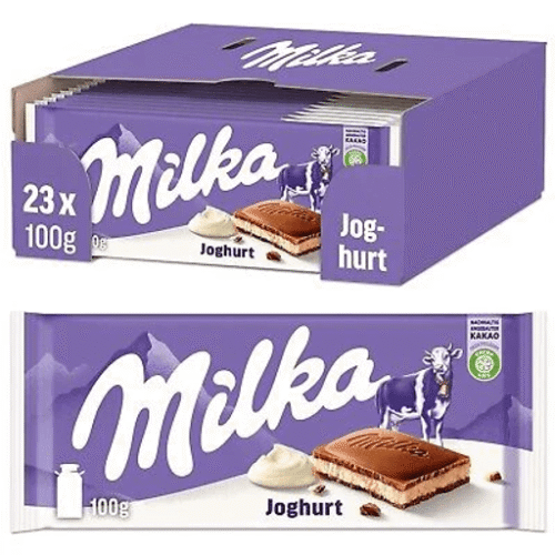 MILKA YOGURT/JOGHURT CHOCOLATE 100g 23pcs