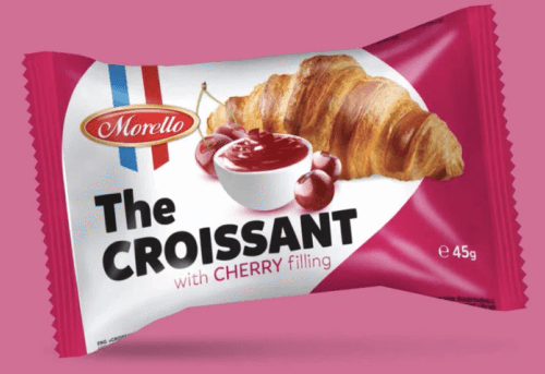 MORELLO CROISSANT 45g X 24Pcs  WITH CHERRY