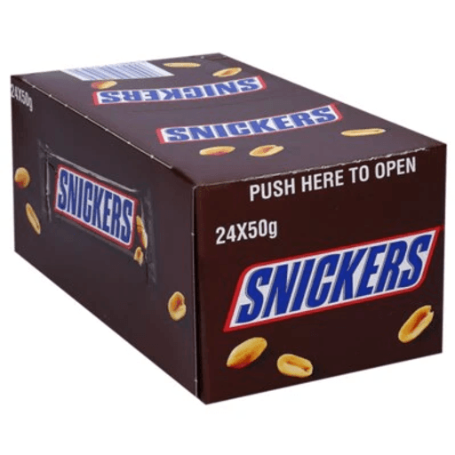 SNICKERS CHOCOLATE BAR 50g 24PCS Default Title