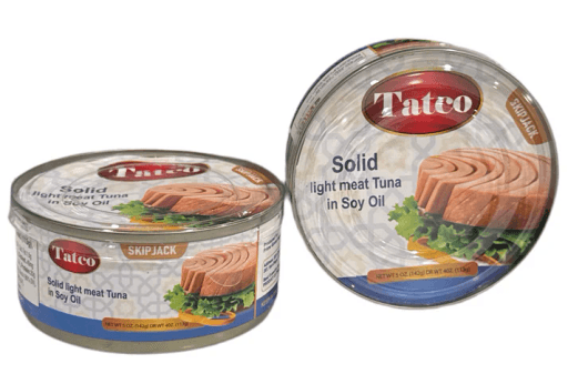 TATCO SOLID LIGHT TUNA IN SOY OIL 5oz X 48Pcs