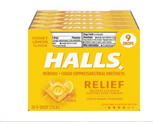 HALLS 33.5g 20CT Honey Lemon
