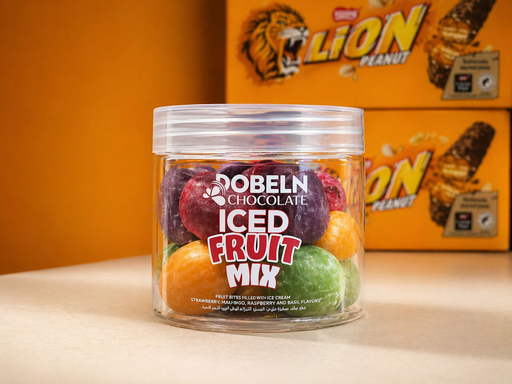 DOBELN CHOCOLATE 250G/12PCS ICED FRUIT MIX