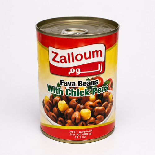 ZALLOUM 400MG/24CT FAVA BEANS WITH CHICK PEAS
