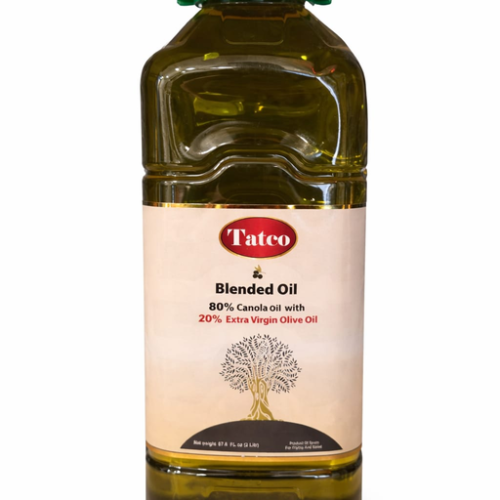 TATCO BLENDED OIL 1 LITER 12PCS 80% Canola Oil, 20% Extra Virgin Olive Oil