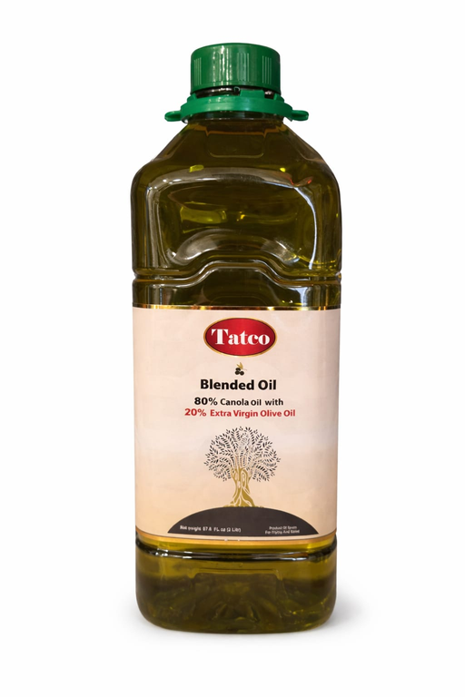 TATCO BLENDED OIL 1 LITER 12PCS 80% Canola Oil, 20% Extra Virgin Olive Oil