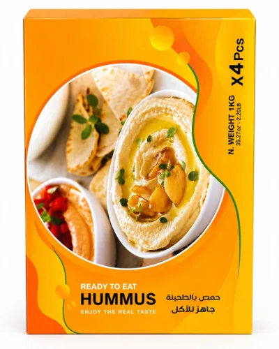 READY TO EAT HUMMUS 1000GM 4 POUCHES