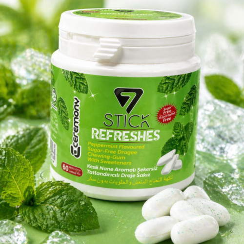 7 STICK REFRESHES CHEWING GUM (SPEARMINT) 12PCS
