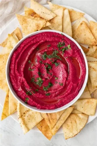HUMMUS TAHINA WITH BEETROOH 135GX12X4PACKETS