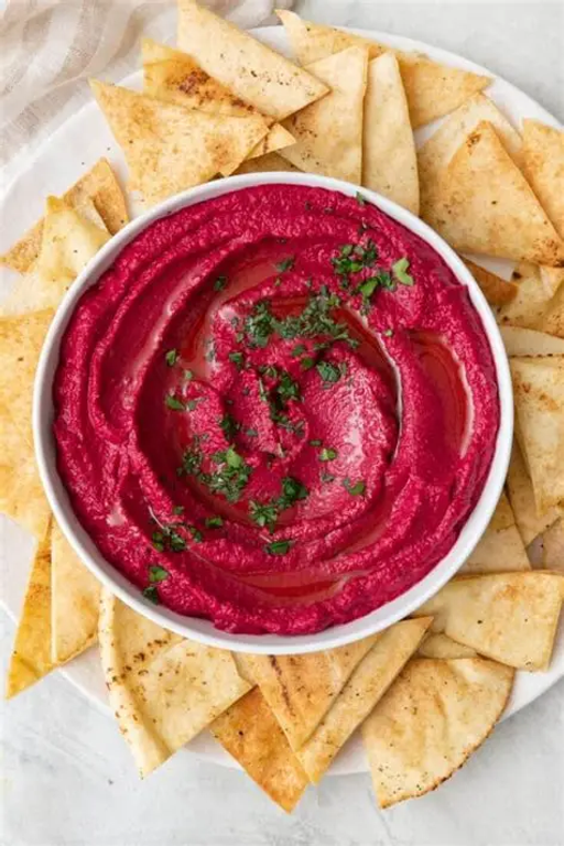 HUMMUS TAHINA WITH BEETROOH 135GX12X4PACKETS