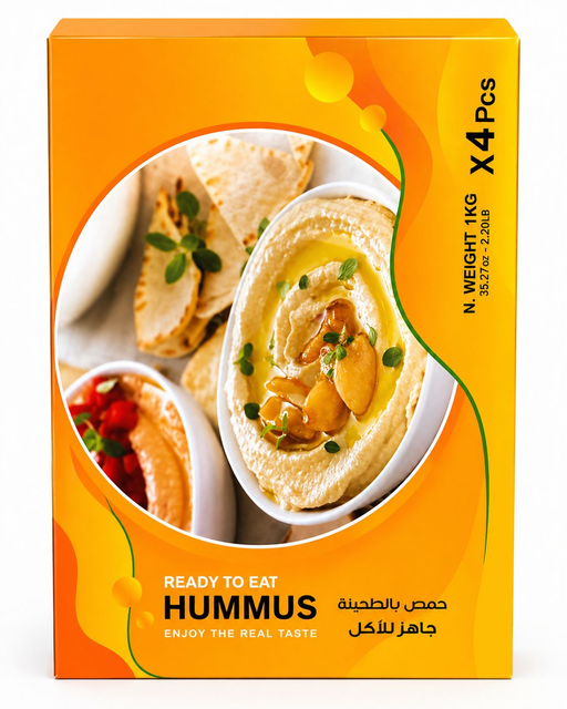 READY TO EAT HUMMUS 1000GM 4 POUCHES