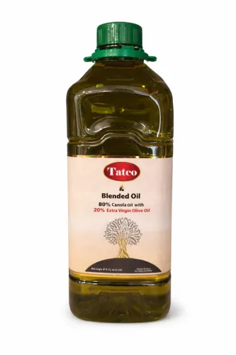 TATCO BLENDED OIL 1 LITER 12PCS 80% Canola Oil, 20% Extra Virgin Olive Oil