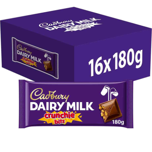 Cadbury Dairy Milk Crunchie Bits Bar 180g x16