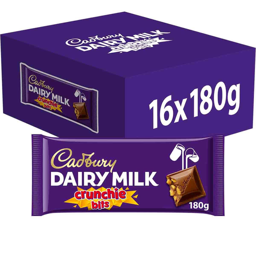 Cadbury Dairy Milk Crunchie Bits Bar 180g x16
