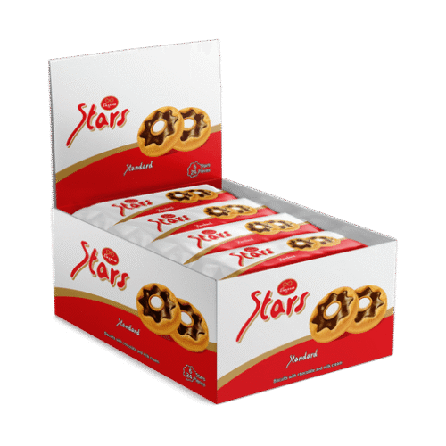 144PCS_Stars_Standard-Box-24-1-1024x1024-1 ELEGANCE STARS ORIGINAL BISCUITS WITH CHOCOLATE AND MILK CREAM 34G/144PCS
