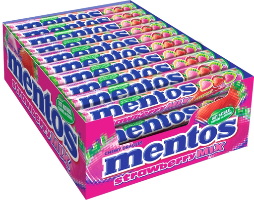 MENTOS STRAWBERRY 37.5GX40X8