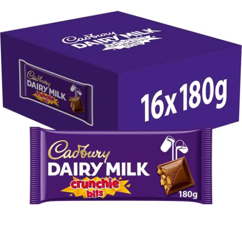 Cadbury Dairy Milk Crunchie Bits Bar 180g x16