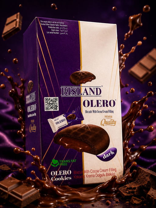 BISLAND OLERO COOKIES BLACK 6/24PCS