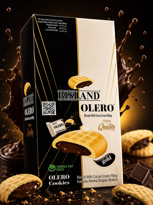 BISLAND OLERO COOKIES WHITE 6/24PCS
