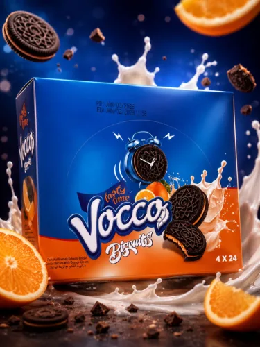 VOCCO BISCUIT WITH ORANGE CREAM 6/24 PCS