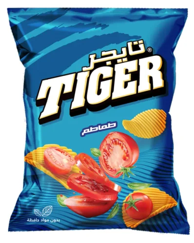 TIGER CHIPS MEGA  TOMATO 180G 8PCS