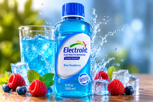 ELECTROLIT PREMIUM HYDRATION 12OZ/30 PCS BLUE RASPBERY