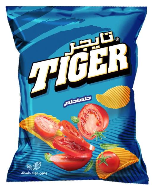 TIGER CHIPS MEGA  TOMATO 180G 8PCS