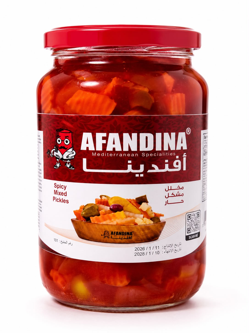 AFANDINA SPICY MIXED PICKLES 12CT 1KG