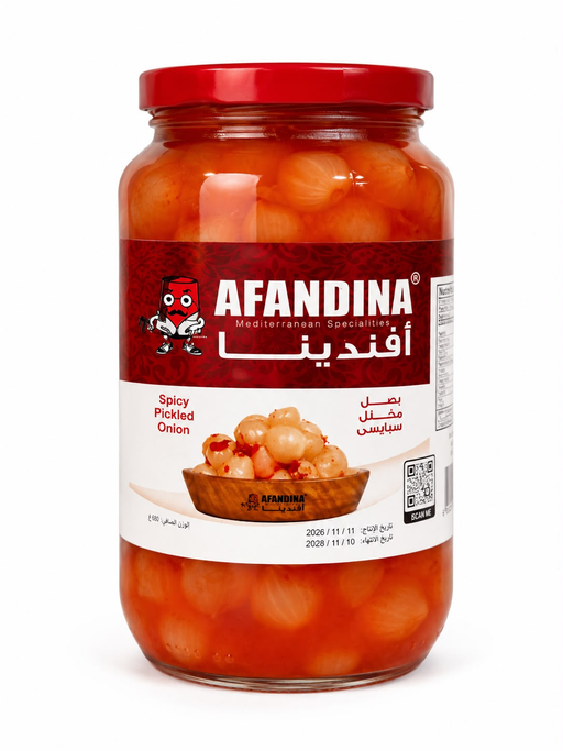 AFANDINA SPICY PICKLED ONION 12CT 1KG