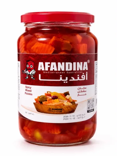 cc6a76046bd9fa99daade48e68118253 AFANDINA SPICY MIXED PICKLES 12CT 1KG