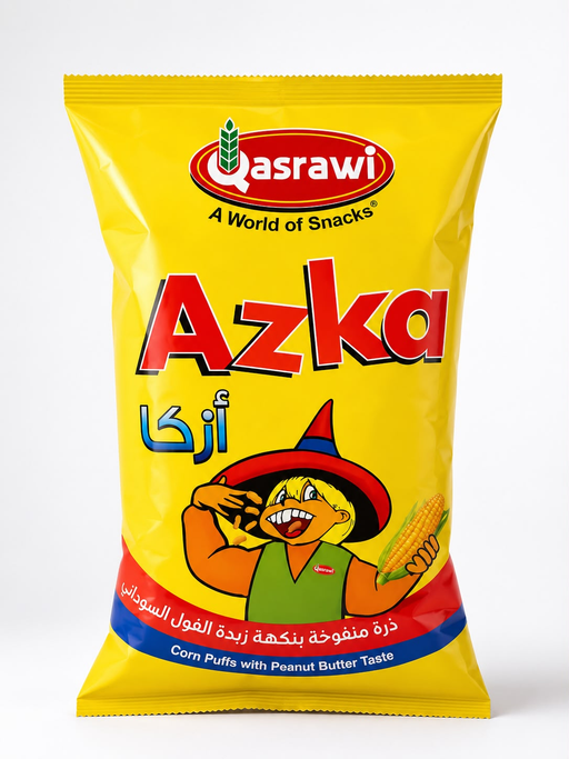 QASRAWI ASKA CHIPS W PEANUT BUTTER 100G / 12PCS