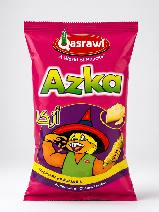 QASRAWI AZKA CHIPS W CHEESE FLAVOR 100G / 12PCS