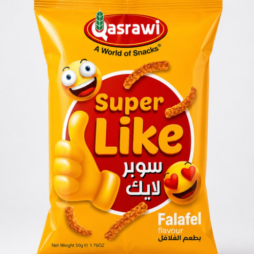 QASRAWI SUPER LIKE CHIPS FALAFEL FLAVOR 50G / 40PCS